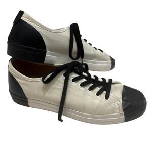 The Office of Angela Scott 9.5 El Capitan two-tone canvas sneakers 3274